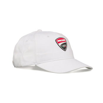 Cappellino bianco con badge gommato Ducati Corse, Brand, SKU a732000133, Immagine 0